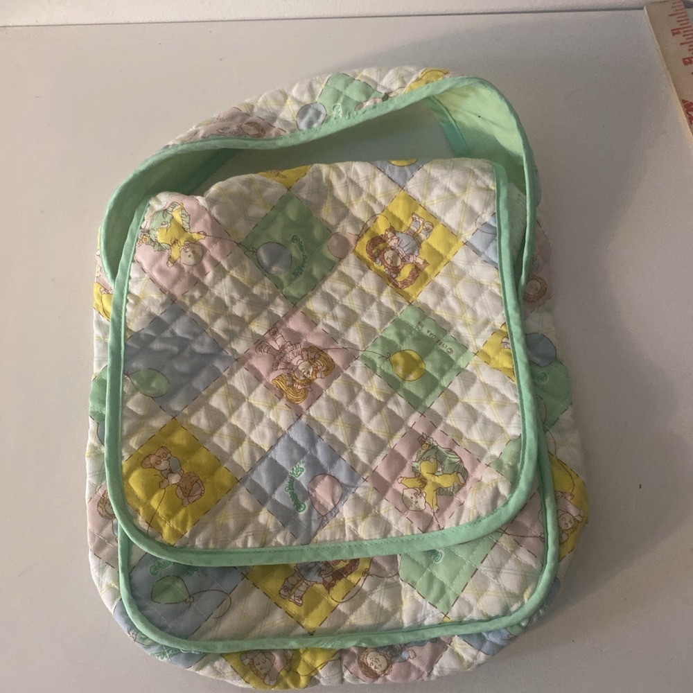 Cabbage Patch Kids Vintage 1983 Coleco Quilted Cloth Diaper Bag